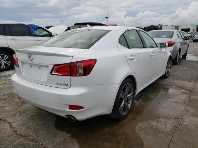 JTHBF5C22C5170982 - 2012 LEXUS IS 250 WHITE photo 4