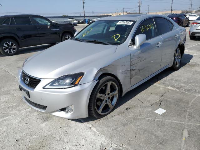 JTHBK262482058814 - 2008 LEXUS IS 250 SILVER photo 2