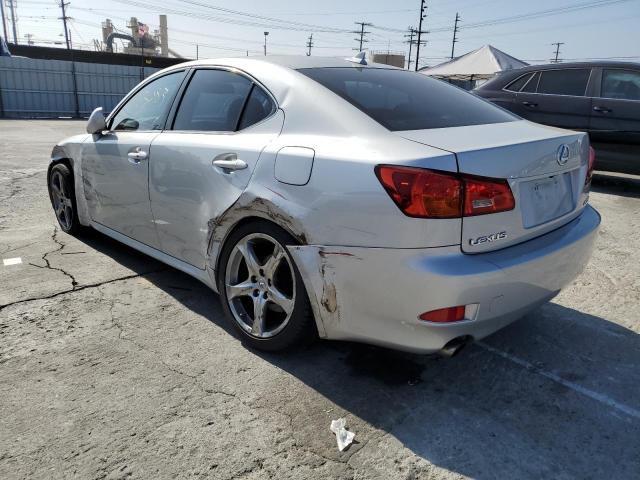 JTHBK262482058814 - 2008 LEXUS IS 250 SILVER photo 3