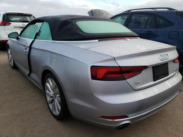 WAU2NGF57JN007647 - 2018 AUDI A5 PRESTIG SILVER photo 3