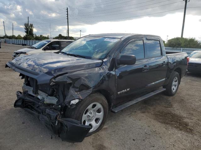 1N6AA1EK1JN501823 - 2018 NISSAN TITAN S BLACK photo 2