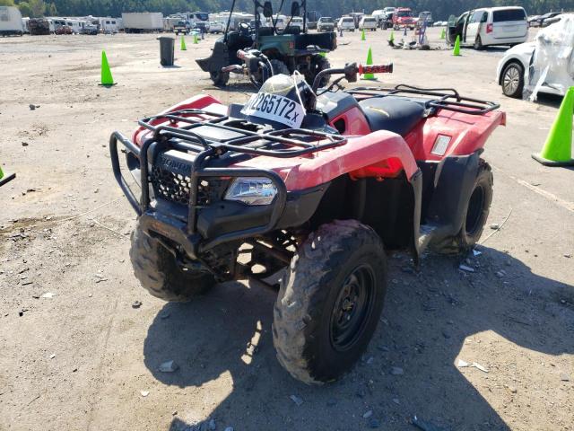 1HFTE4005H4307390 - 2017 HONDA TRX420 FM RED photo 2