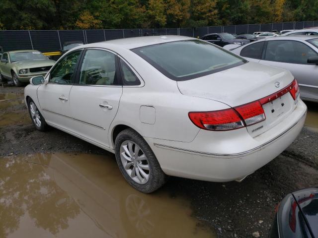 KMHFC46F58A303992 - 2008 HYUNDAI AZERA SE WHITE photo 3