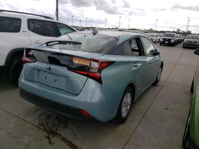 JTDKAMFUXM3135241 - 2021 TOYOTA PRIUS SPEC TURQUOISE photo 4