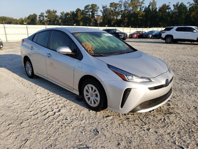 JTDKARFU4L3116342 - 2020 TOYOTA PRIUS L SILVER photo 9