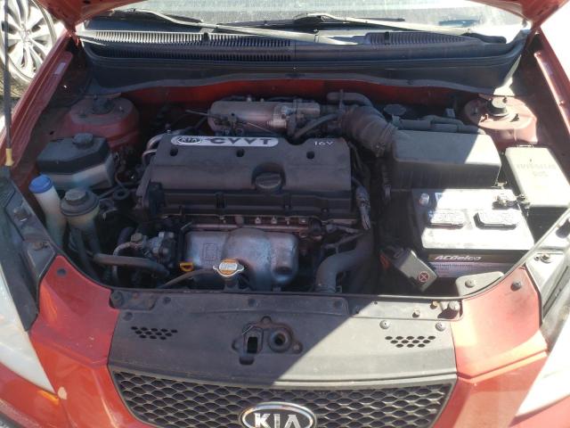 KNADE163486348917 - 2008 KIA RIO 5 SX RED photo 7