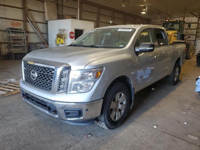 1N6AA1E51JN539790 - 2018 NISSAN TITAN SV SILVER photo 2