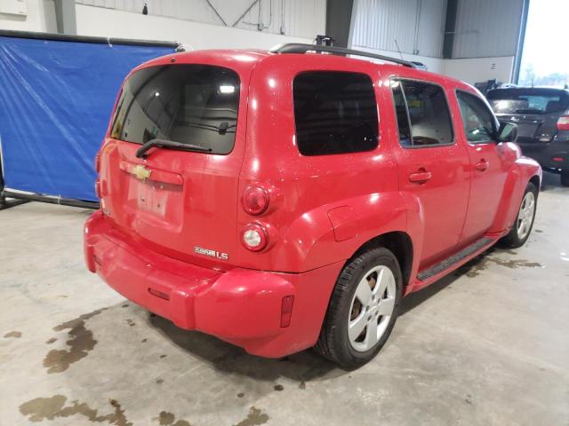 3GNCA13B29S604451 - 2009 CHEVROLET HHR LS RED photo 4
