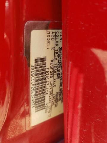 3N1BC1CP2BL374875 - 2011 NISSAN VERSA RED photo 10