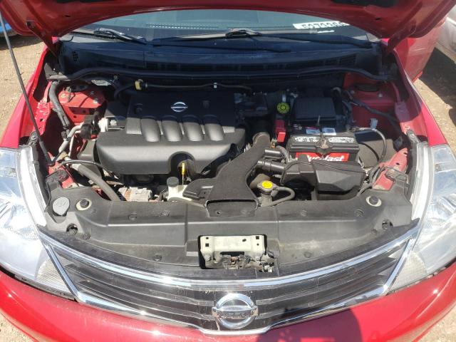 3N1BC1CP2BL374875 - 2011 NISSAN VERSA RED photo 7