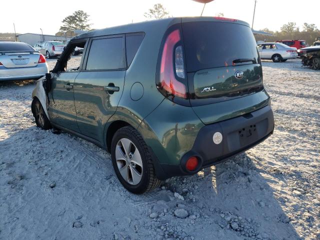 KNDJN2A2XE7020062 - 2014 KIA SOUL GREEN photo 3