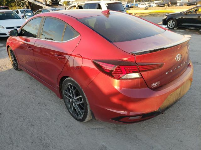 KMHD04LB9KU831557 - 2019 HYUNDAI ELANTRA SP RED photo 3