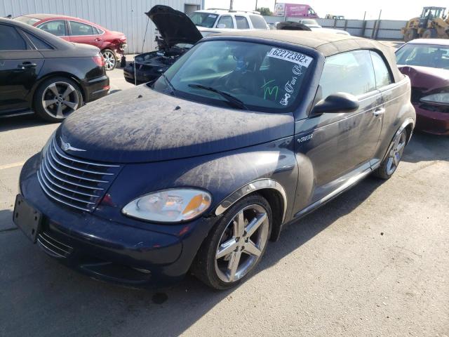 3C3AY75S35T501821 - 2005 CHRYSLER PT CRUISER BLUE photo 2