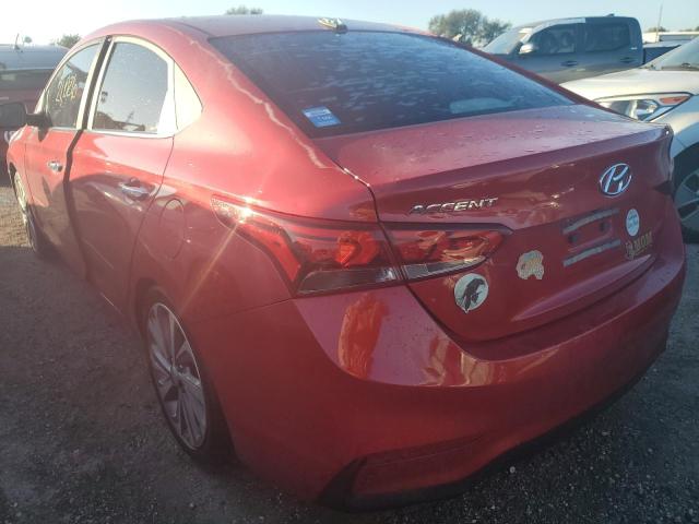 3KPC34A37JE004768 - 2018 HYUNDAI ACCENT LIM RED photo 3