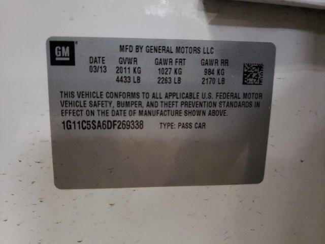 1G11C5SA6DF269338 - 2013 CHEVROLET MALIBU 1LT  照片 10