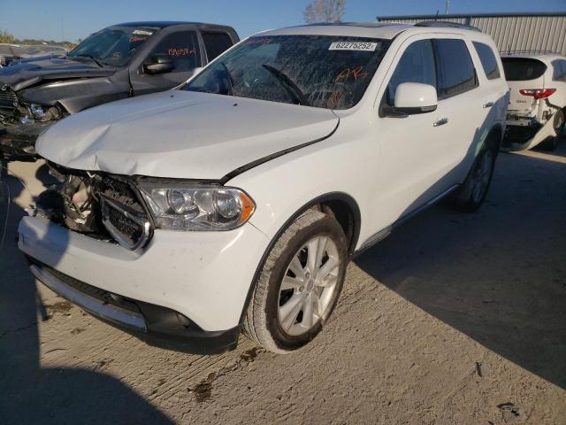 1C4RDJDG0DC696954 - 2013 DODGE DURANGO CR WHITE photo 2