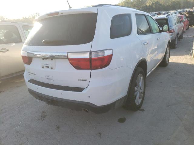 1C4RDJDG0DC696954 - 2013 DODGE DURANGO CR WHITE photo 4