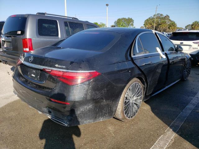 W1K6G7GB3MA035448 - 2021 MERCEDES-BENZ S 580 4MAT BLACK photo 4