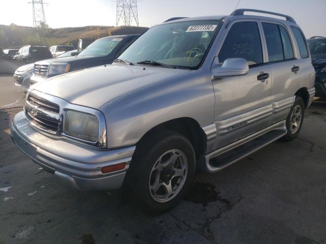 2CNBJ634X16914218 - 2001 CHEVROLET TRACKER LT SILVER photo 2