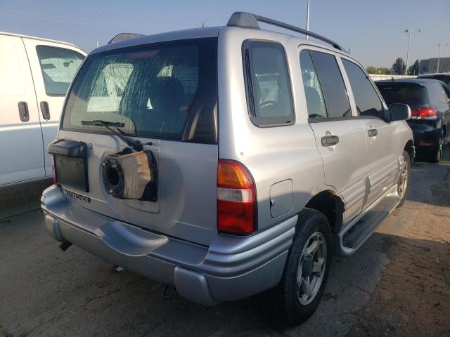 2CNBJ634X16914218 - 2001 CHEVROLET TRACKER LT SILVER photo 4