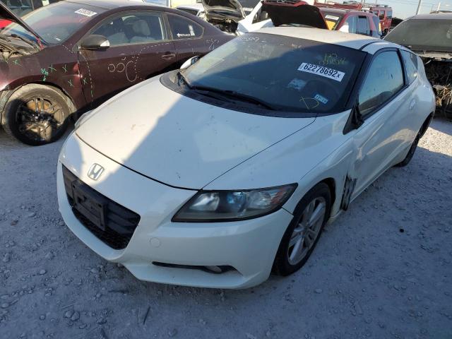 JHMZF1C63CS000108 - 2012 HONDA CR-Z EX WHITE photo 2