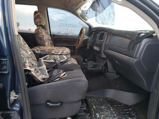 3D7KS28C95G744217 - 2005 DODGE RAM 2500 S BLUE photo 5