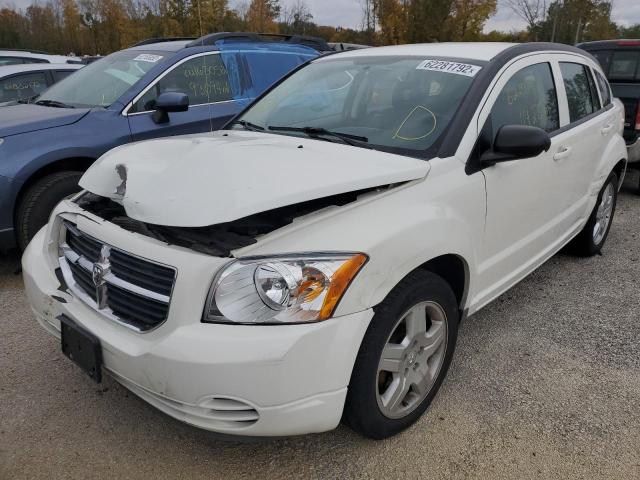 1B3HB48A79D133394 - 2009 DODGE CALIBER SX WHITE photo 2