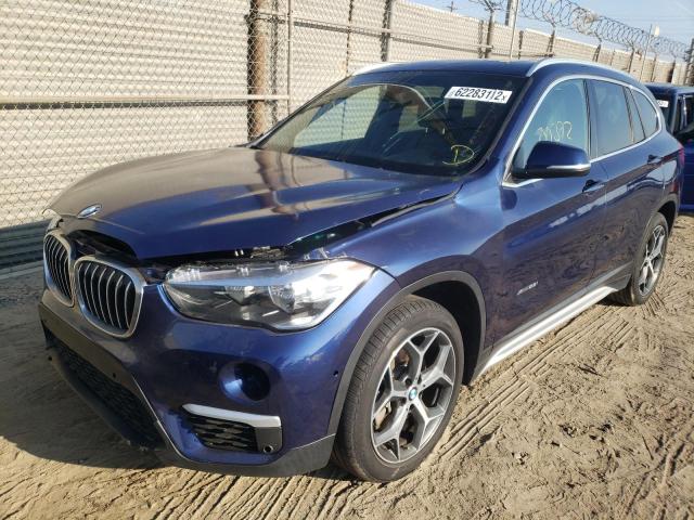 WBXHT3C36J5K27928 - 2018 BMW X1 XDRIVE2 BLUE photo 2