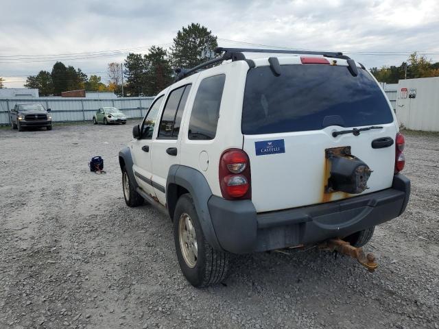 1J4GL48KX7W695236 - 2007 JEEP LIBERTY SP WHITE photo 3