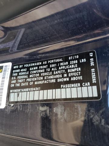 WVWBW7AH8BV004341 - 2011 VOLKSWAGEN EOS KOMFOR 石墨色 照片 10