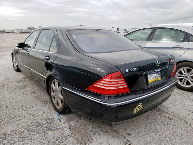 WDBNG84J25A452986 - 2005 MERCEDES-BENZ S500 BLACK photo 3