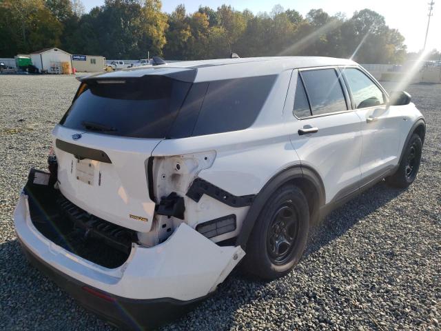 1FM5K8AB1LGA82911 - 2020 FORD EXPLORER P WHITE photo 4