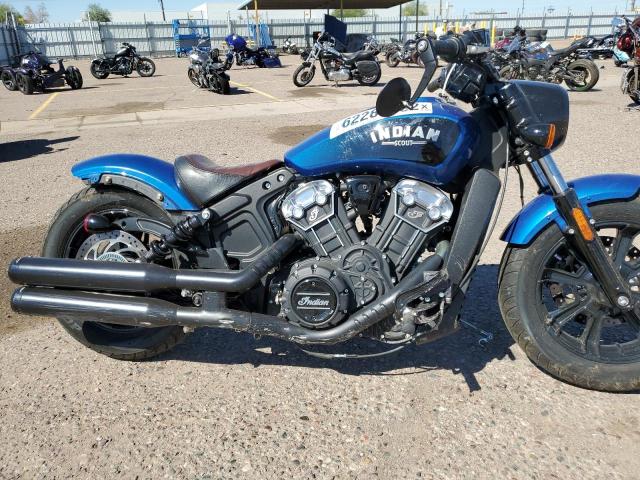 56KMTA008K3153316 - 2019 INDIAN MOTORCYCLE CO. SCOUT BOBB BLUE photo 9