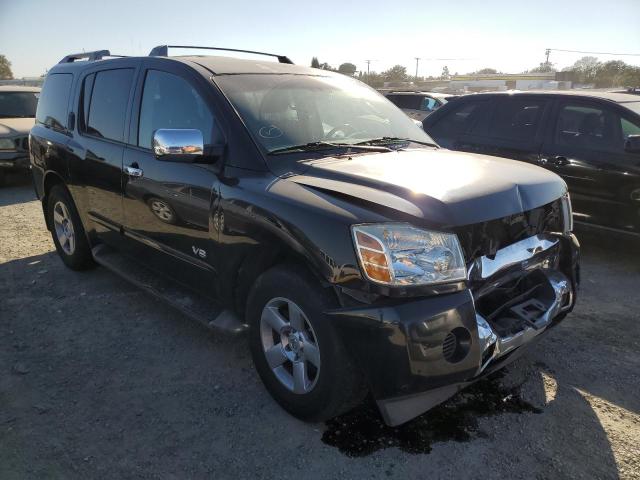 5N1AA08A36N731270 - 2006 NISSAN ARMADA SE BLACK photo 1