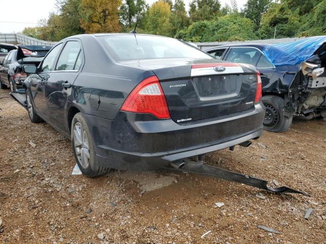 3FAHP0JGXCR355570 - 2012 FORD FUSION SEL BLACK photo 3