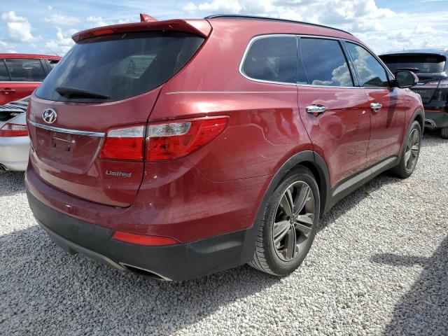 KM8SR4HF0DU000752 - 2013 HYUNDAI SANTA FE L RED photo 4