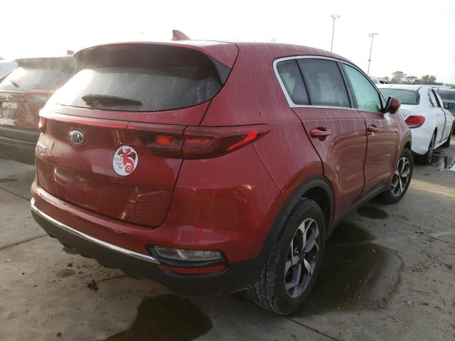 KNDPM3AC7L7718959 - 2020 KIA SPORTAGE L RED photo 4