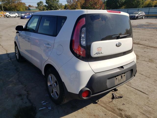 KNDJN2A26G7337713 - 2016 KIA SOUL WHITE photo 3