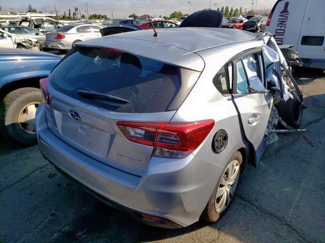 4S3GTAB68N3701744 - 2022 SUBARU IMPREZA SILVER photo 4