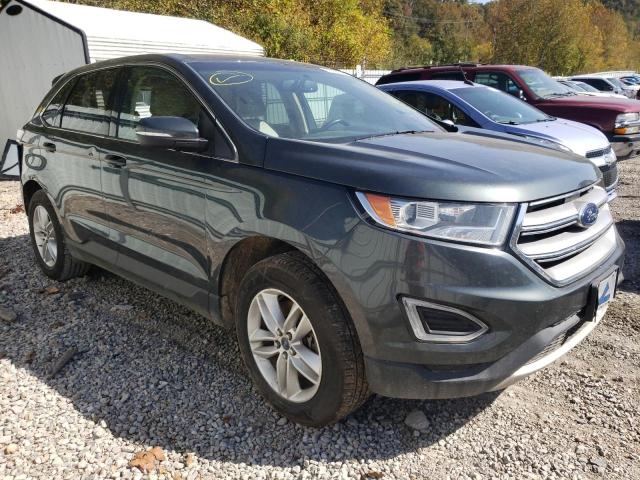 2FMTK4J92FBB40730 - 2015 FORD EDGE SEL GREEN photo 1