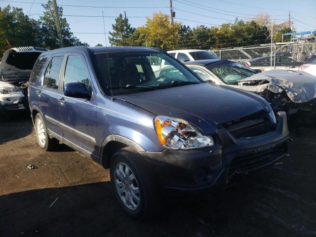 SHSRD78835U316198 - 2005 HONDA CR-V BLUE photo 1