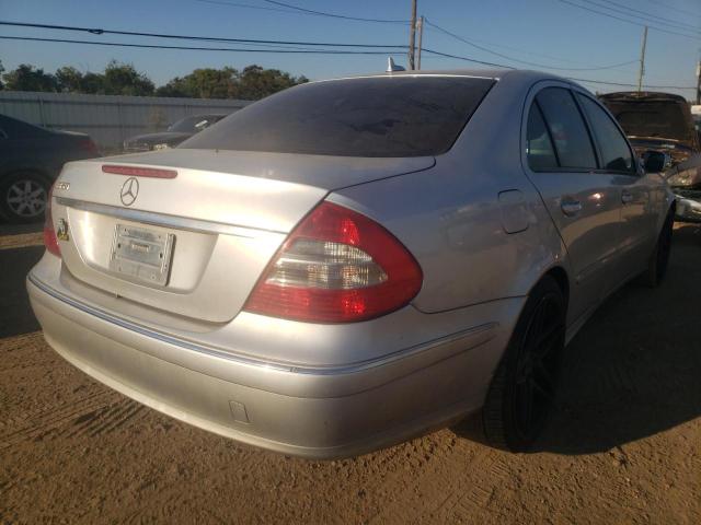 WDBUF56X98B262048 - 2008 MERCEDES-BENZ E 350 SILVER photo 4