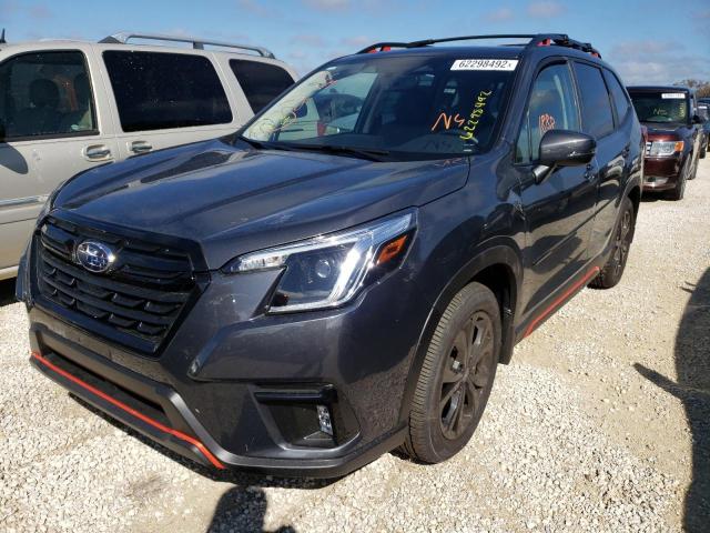 JF2SKAJC9NH420805 - 2022 SUBARU FORESTER S CHARCOAL photo 2