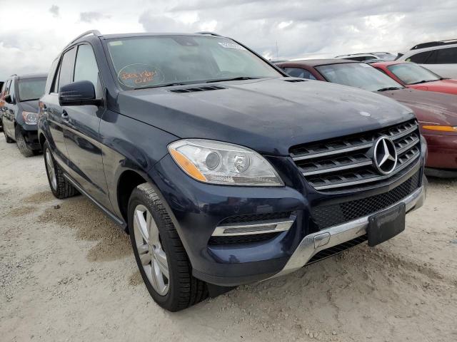 4JGDA5HB9EA440443 - 2014 MERCEDES-BENZ ML 350 4MA BLUE photo 1