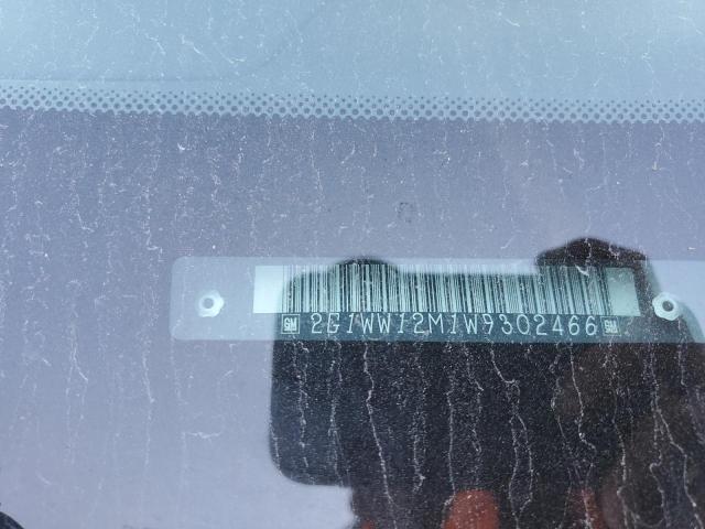 2G1WW12M1W9302466 - 1998 CHEVROLET MONTE CARL შავი ფოტო 10