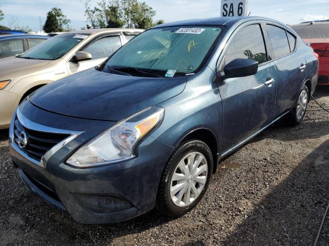 3N1CN7AP1HL902743 - 2017 NISSAN VERSA S BLUE photo 2