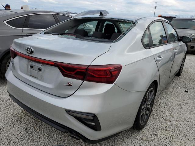 3KPF34AD5KE116153 - 2019 KIA FORTE GT L SILVER photo 4