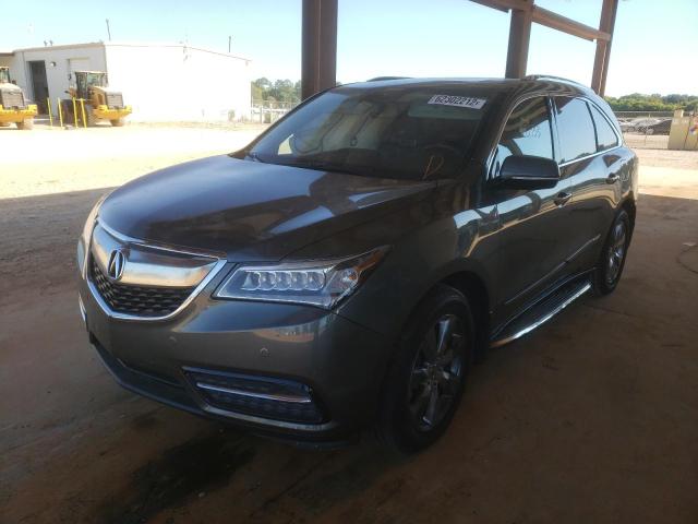 5FRYD4H87FB005746 - 2015 ACURA MDX ADVANC GRAY photo 2