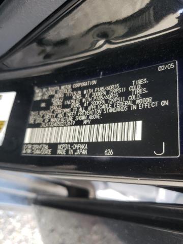 JTLKT324050212619 - 2005 TOYOTA SCION XB შავი ფოტო 10