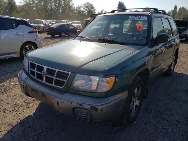 JF1SF6555YH729547 - 2000 SUBARU FORESTER S Yaşıl foto 2